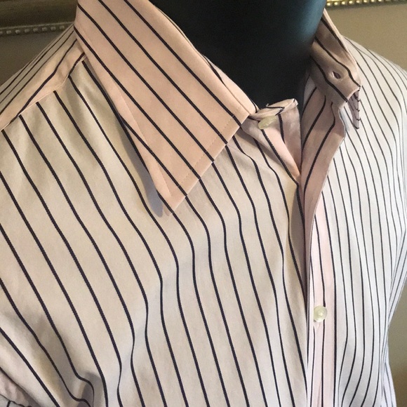 Express 1MX cotton button down in XL 17-17.5 - Picture 2 of 5